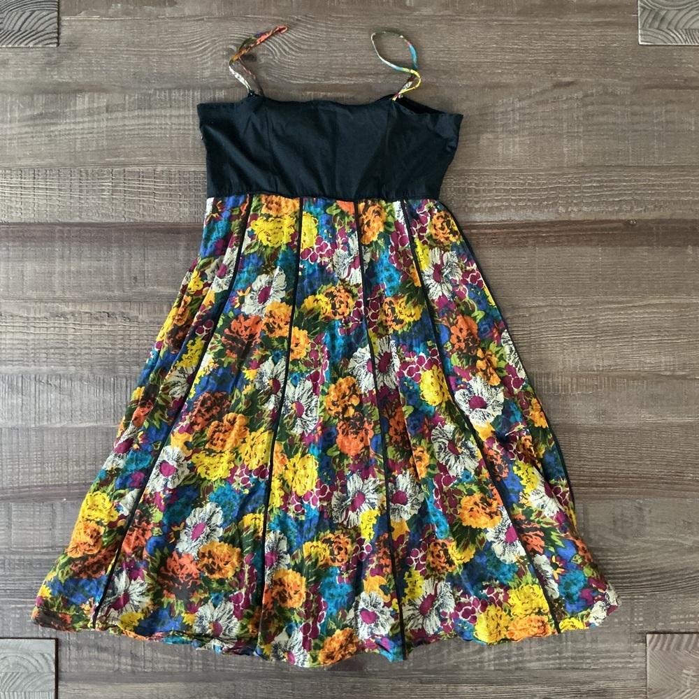 Anthropologie Viola Fit and Flair Floral Sundress Size 2